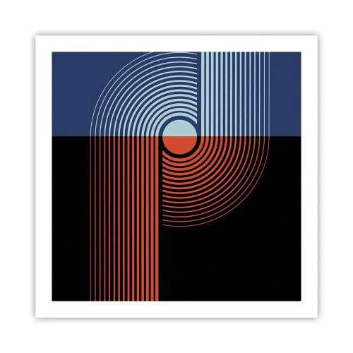 Poster - In een geometrische omhelzing - 60x60 cm