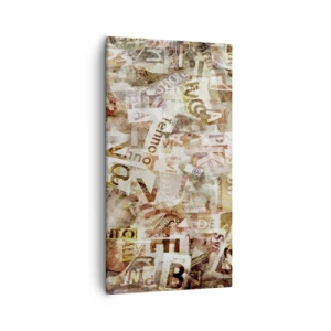 Schilderen op canvas - Ik verenig het gebabbel - 55x100 cm