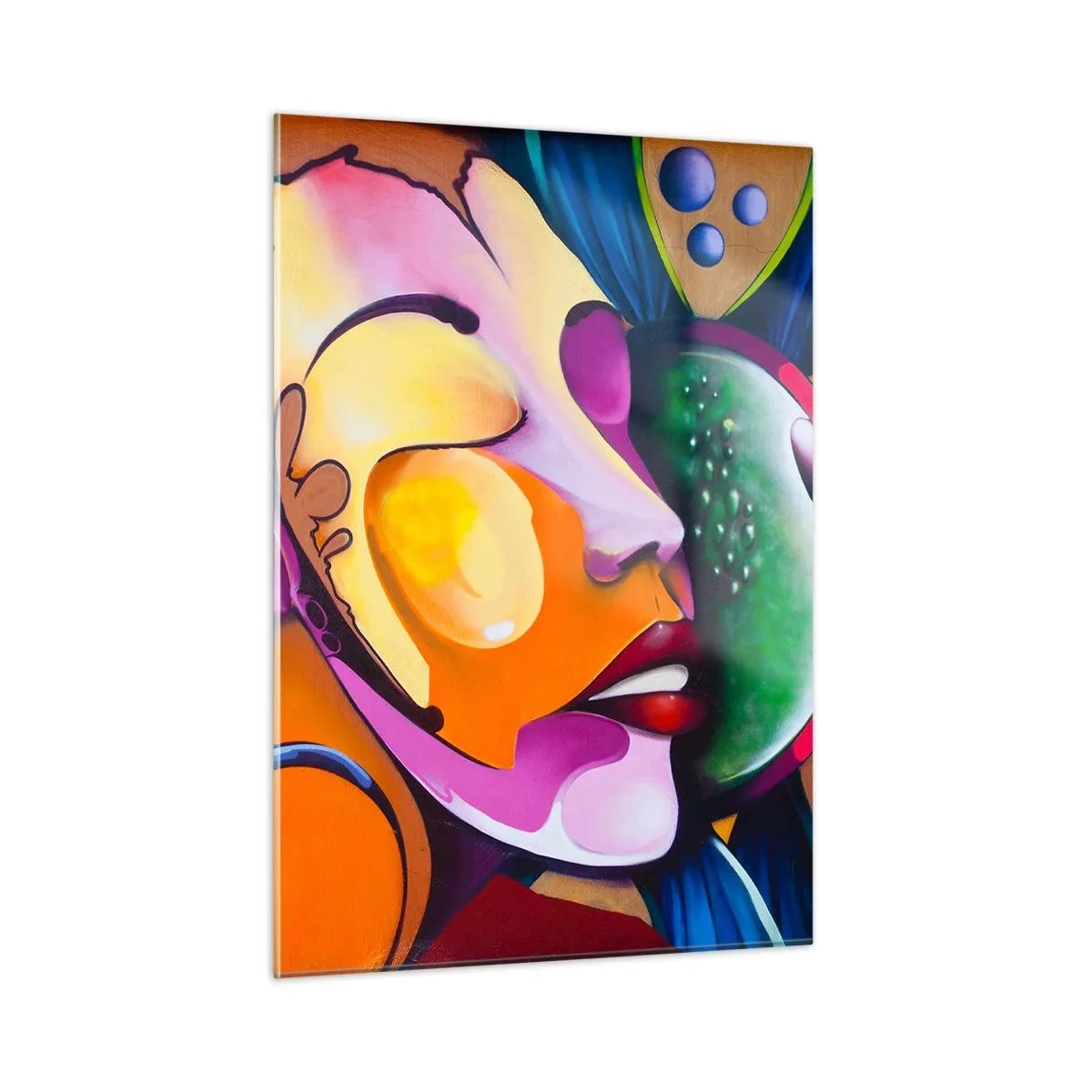 Schilderen op glas - Aanraken met kleur - 50x70 cm