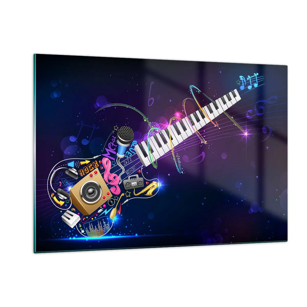 Schilderen op glas - En alles is prima. - 120x80 cm