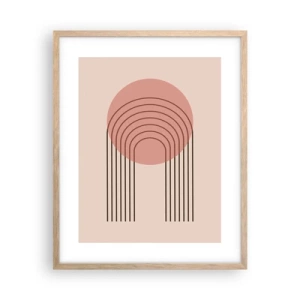 Een poster in een licht eiken lijst - Onweerstaanbare aantrekkingskracht - 40x50 cm