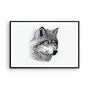 Poster in een zwarte lijst - Alfa – zonder twijfel - 91x61 cm