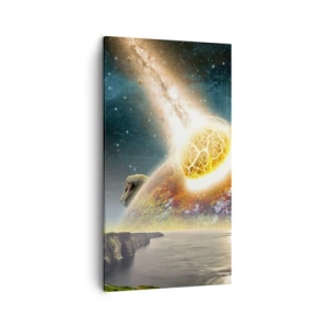 Schilderen op canvas - Kosmisch drama - 45x80 cm