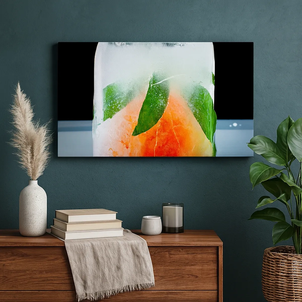 Schilderen op canvas - Fris en koel - 30x30 cm