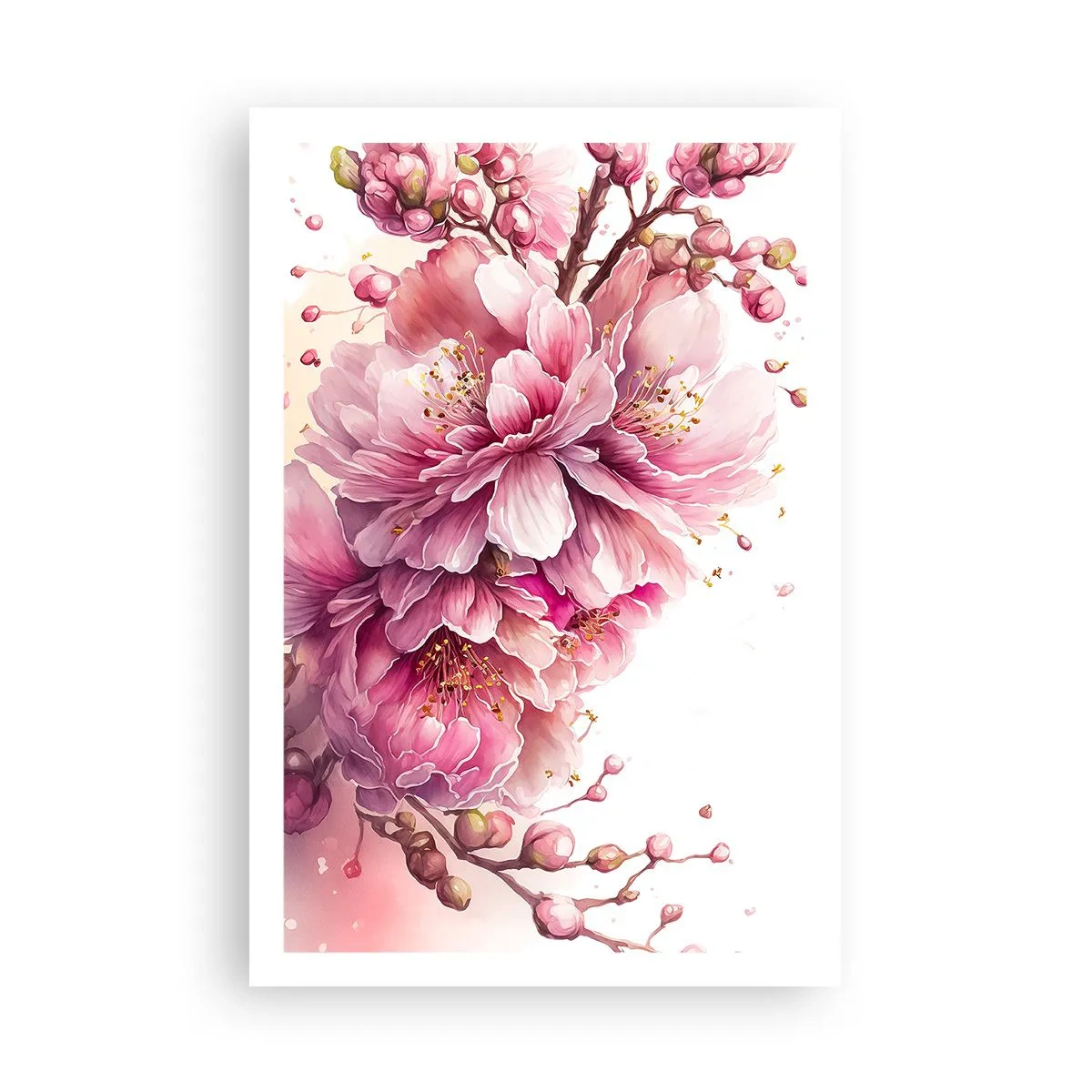 Poster - Kersenbloesem  - 61x91 cm