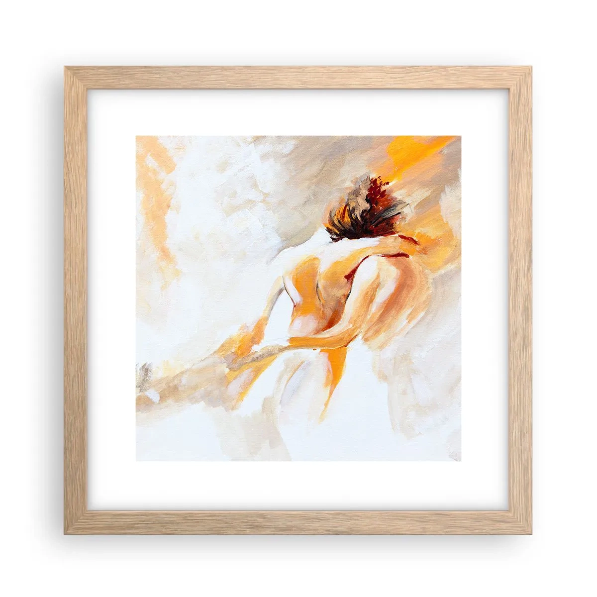 Een poster in een licht eiken lijst - In de lucht van nabijheid - 30x30 cm