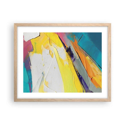 Een poster in een licht eiken lijst - De anatomie van licht - 50x40 cm