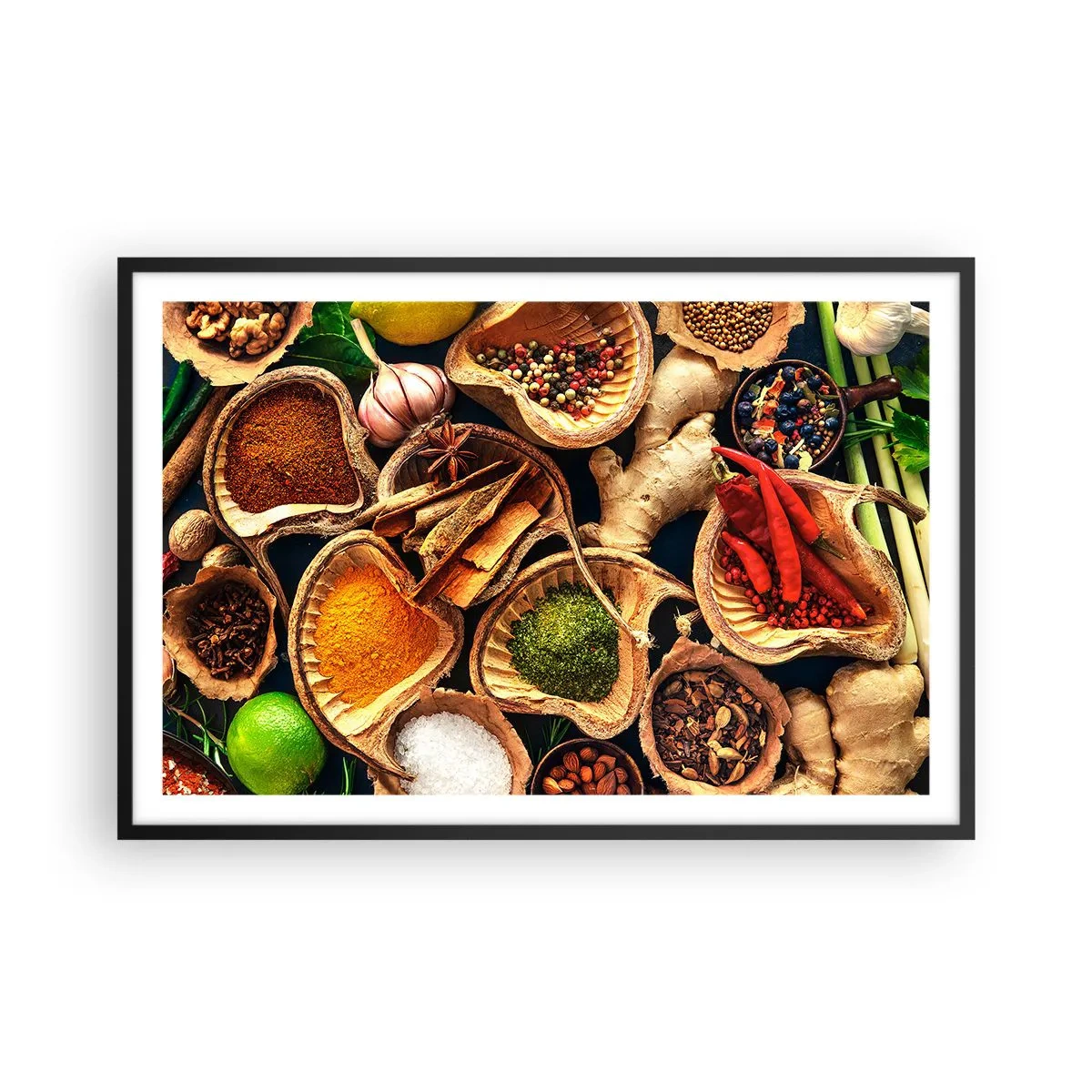 Poster in een zwarte lijst - Neem wat je wilt - 91x61 cm
