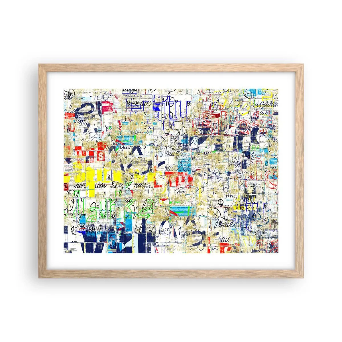 Een poster in een licht eiken lijst - Het is gewoon een lust voor het oog - 50x40 cm