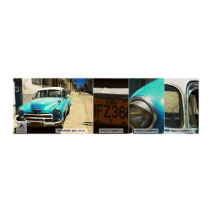 Fotobehang Monster Premium Sand - Evviva Cuba! - Automobiel, Auto, Cuba - 100x30 cm