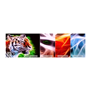 Fotobehang Monster Zelfklevend Deluxe Sticker - Vreselijke uitstraling - Abstractie, Dieren, Roofdier - 100x30 cm