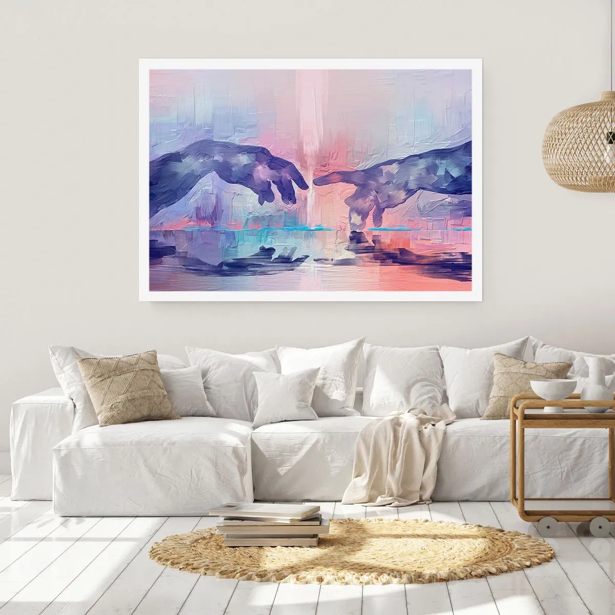 Poster - Goddelijke levensvonk - 40x30 cm