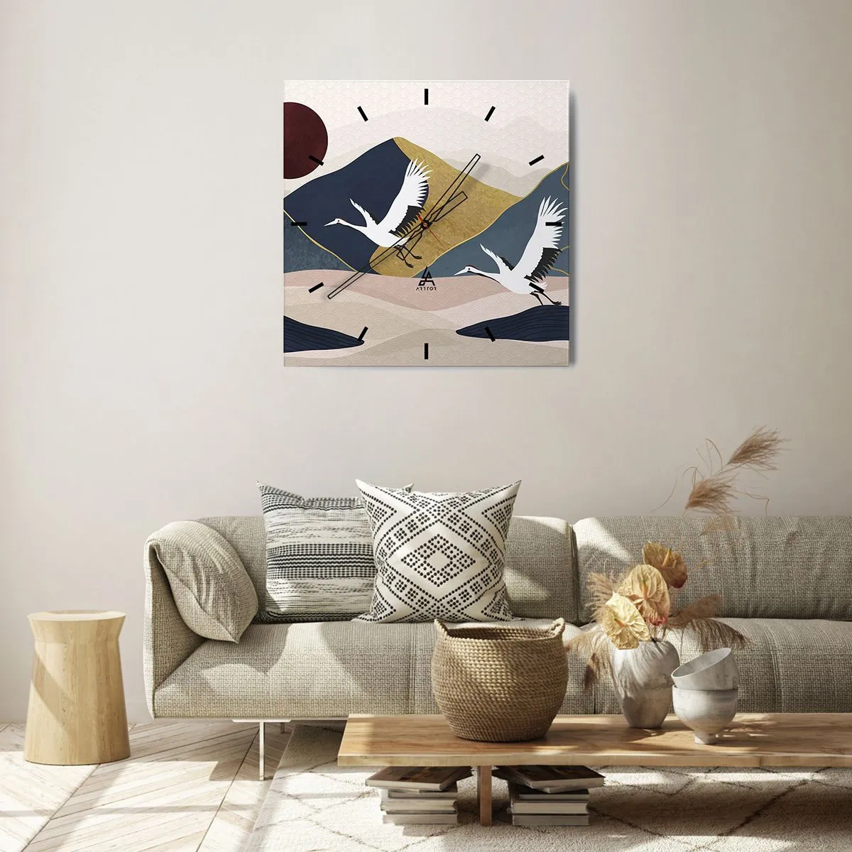 Wandklok - Klok - Het is weer een dag GEGAAN - 30x30 cm