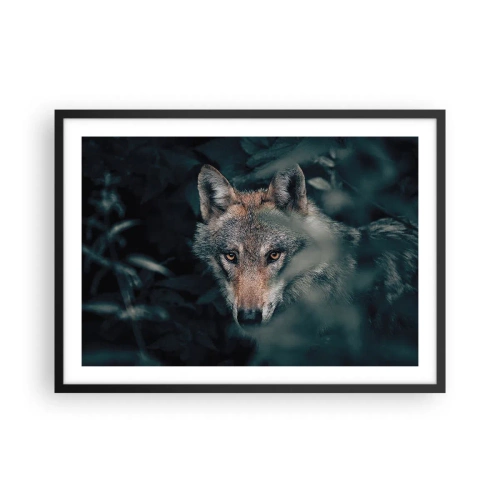 Poster in een zwarte lijst - Jager - 70x50 cm