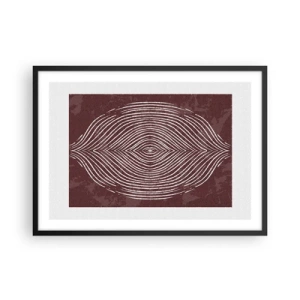 Poster in een zwarte lijst - De ruimte spreekt - 70x50 cm