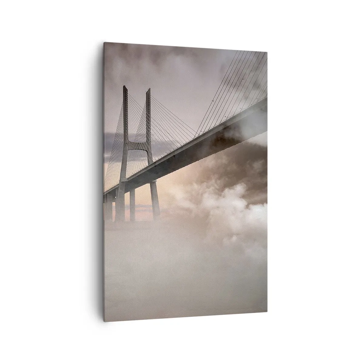 Schilderen op canvas - Bij de rivier die niet bestaat - 80x120 cm