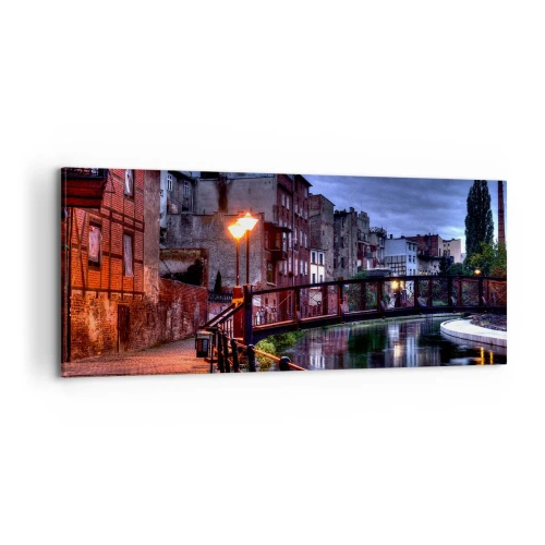 Schilderen op canvas - Zo kende je Bydgoszcz niet - 100x40 cm