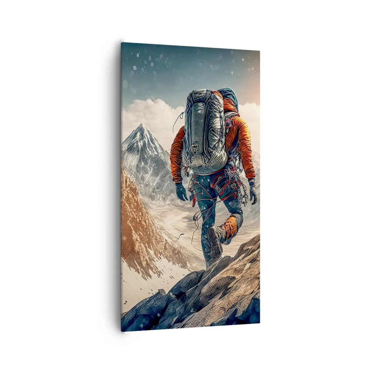 Schilderen op canvas - Eenzame strijder - 65x120 cm