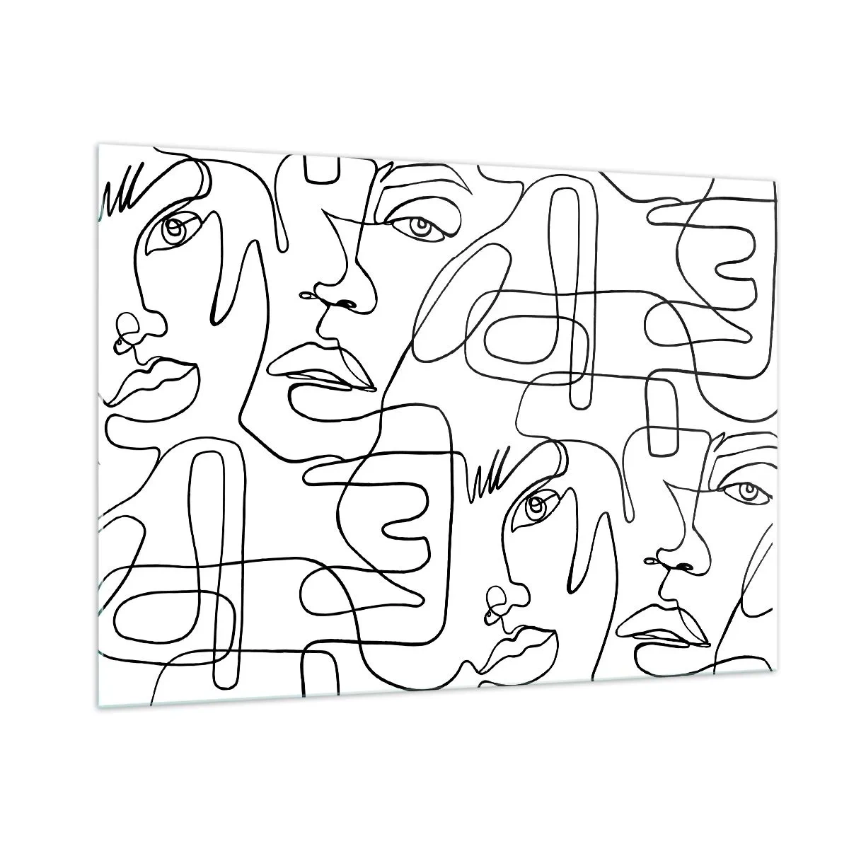 Schilderen op glas - In verwarde emoties - 100x70 cm