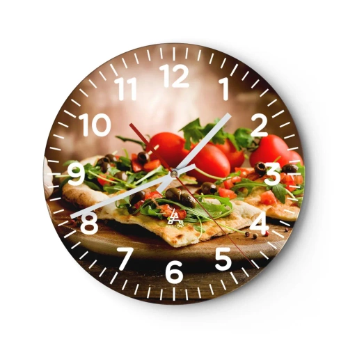 Wandklok - Klok - Recht uit de oven en uit de tuin - 40x40 cm