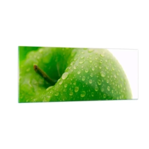 Schilderen op glas - Groene koele frisheid - 100x40 cm