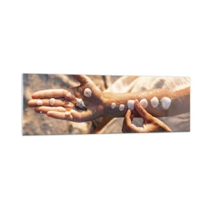 Schilderen op glas - Schoonheid binnen handbereik - 160x50 cm