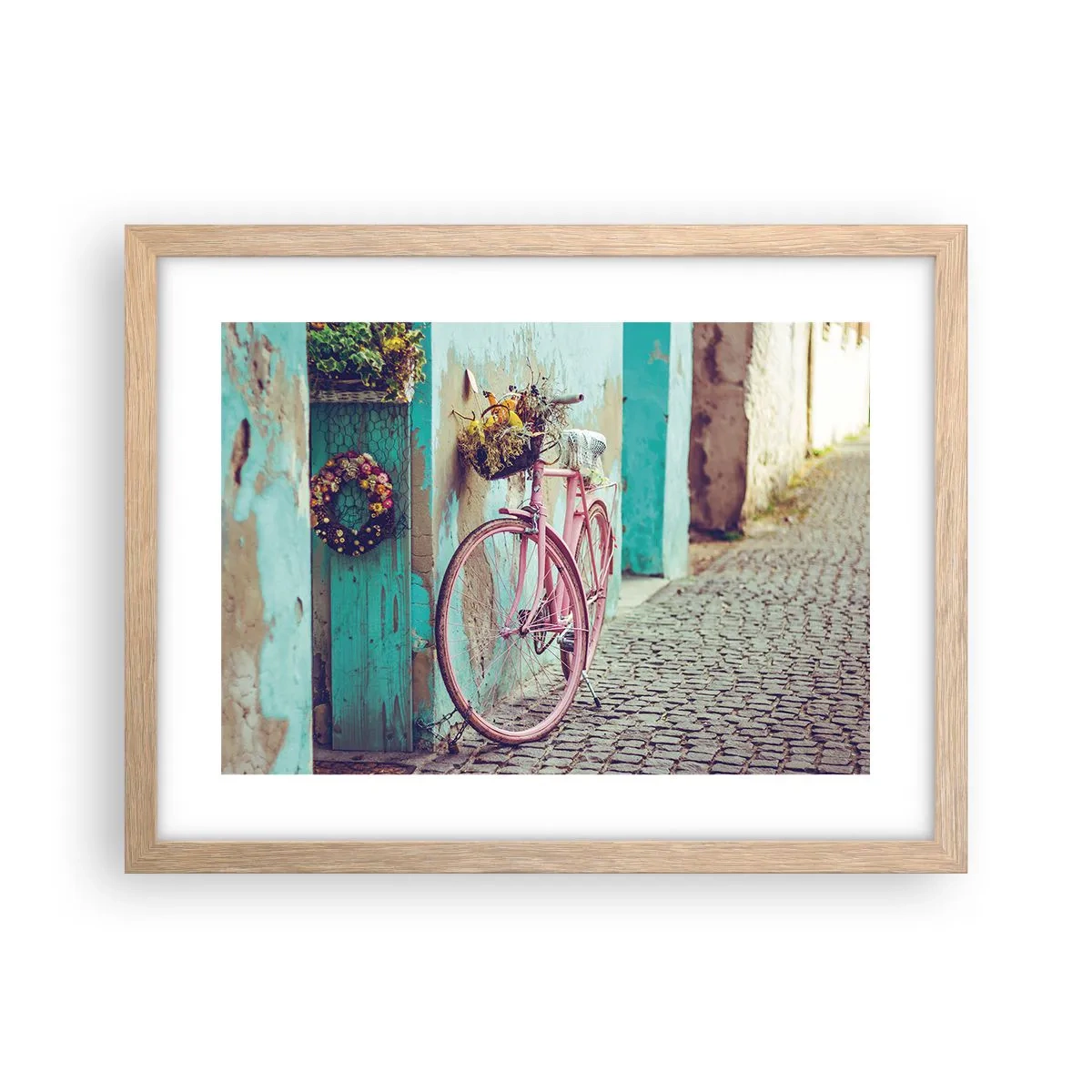 Een poster in een licht eiken lijst - Ben zo terug - 40x30 cm