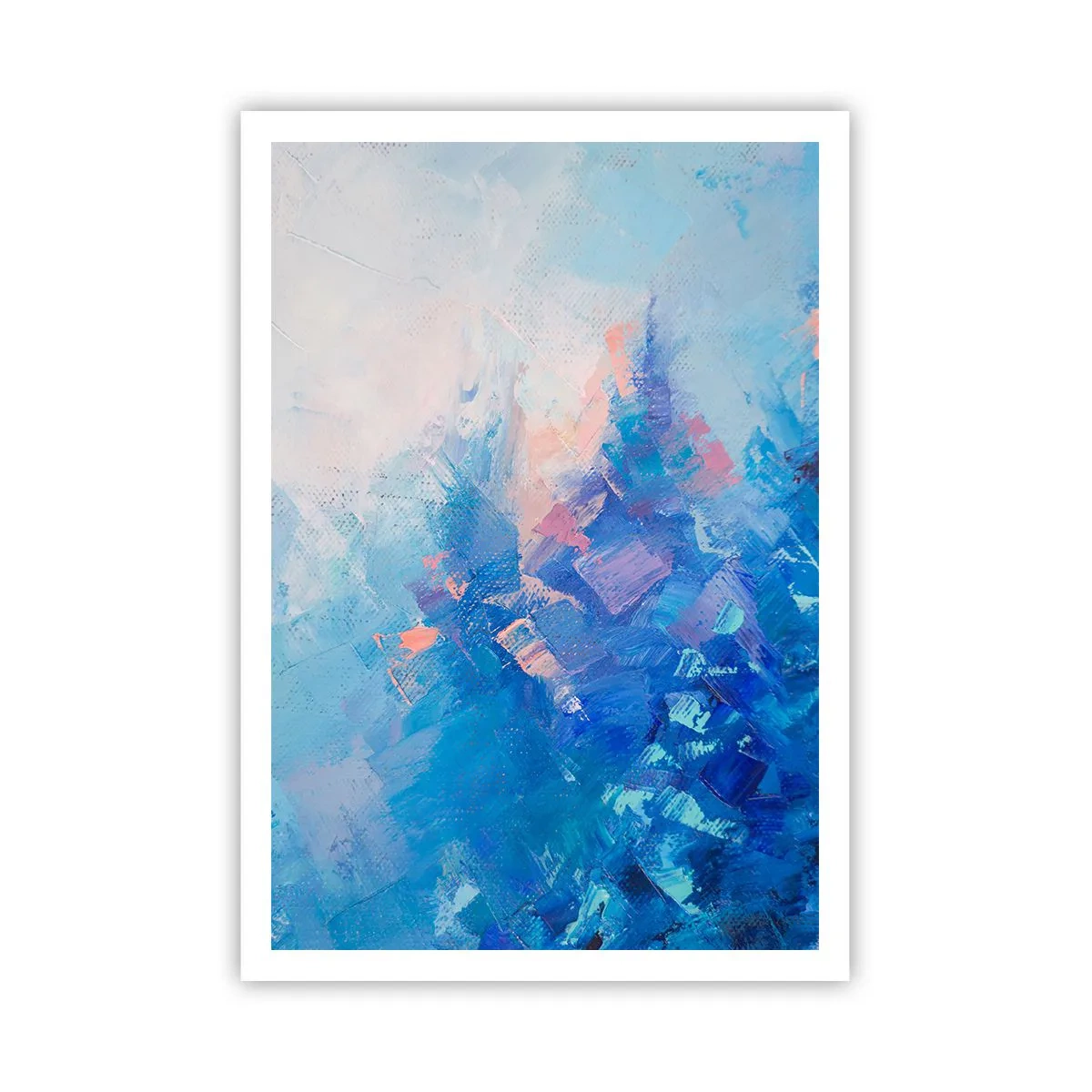 Poster - Winter abstractie - 70x100 cm