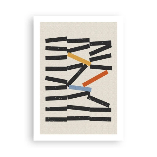 Poster - Domino – compositie - 50x70 cm
