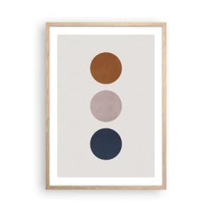 Een poster in een licht eiken lijst - Een symbool van uitmuntendheid - 50x70 cm