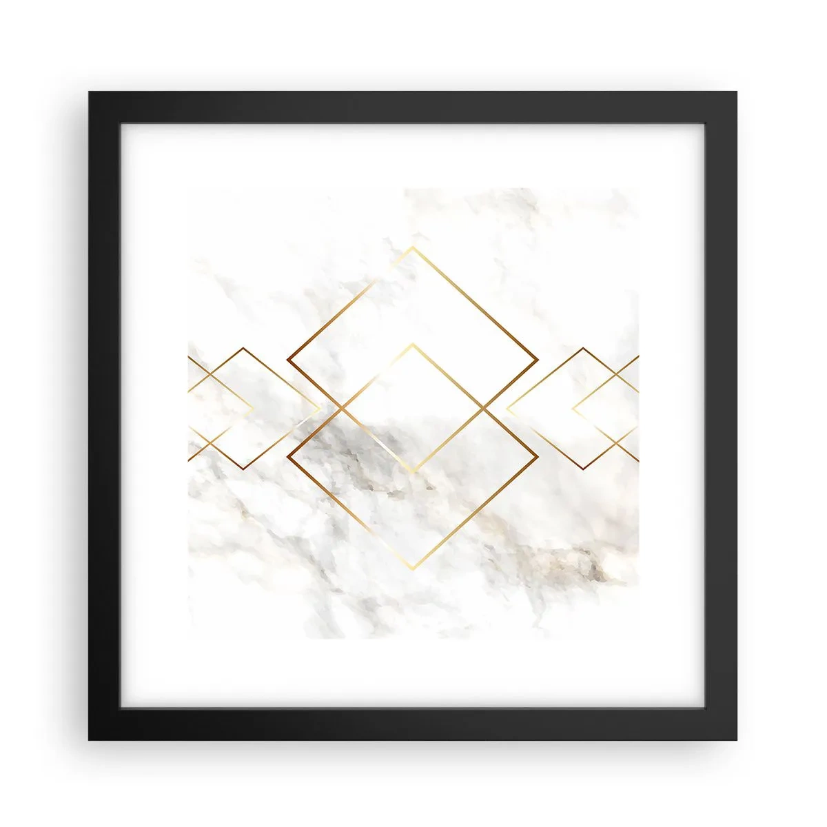 Poster in een zwarte lijst - Een uitzicht tot in het oneindige - 30x30 cm