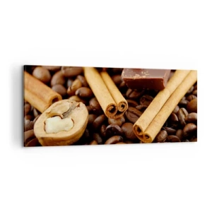 Schilderen op canvas - Concert van aroma's - 100x40 cm