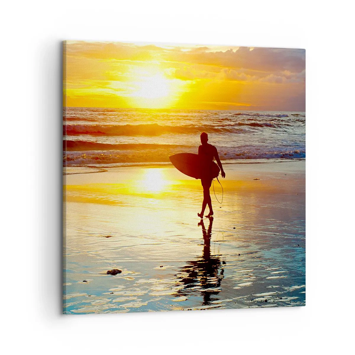 Schilderen op canvas - De terugkeer van de krijger - 50x50 cm