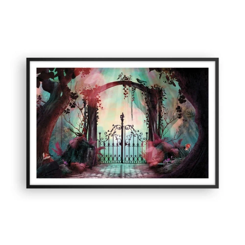 Poster in een zwarte lijst - Geheime Tuin - 91x61 cm