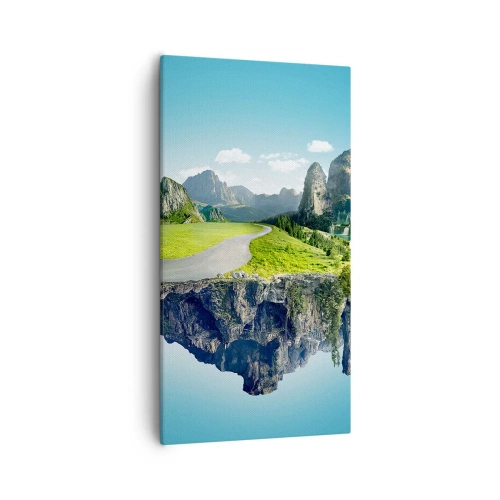 Schilderen op canvas - Fantastisch eiland - 55x100 cm