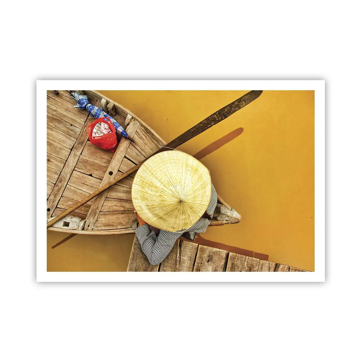 Poster - Het leven op de Gele Rivier - 100x70 cm