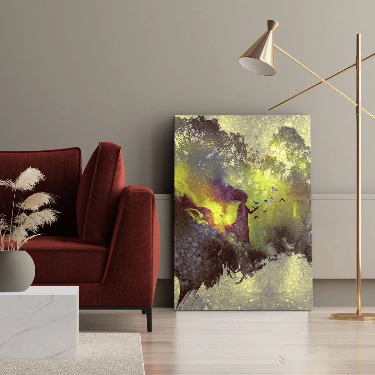 Schilderen op canvas - Moeder Natuur - 70x100 cm