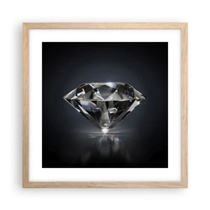 Een poster in een licht eiken lijst - Beste vriendinnen - 40x40 cm