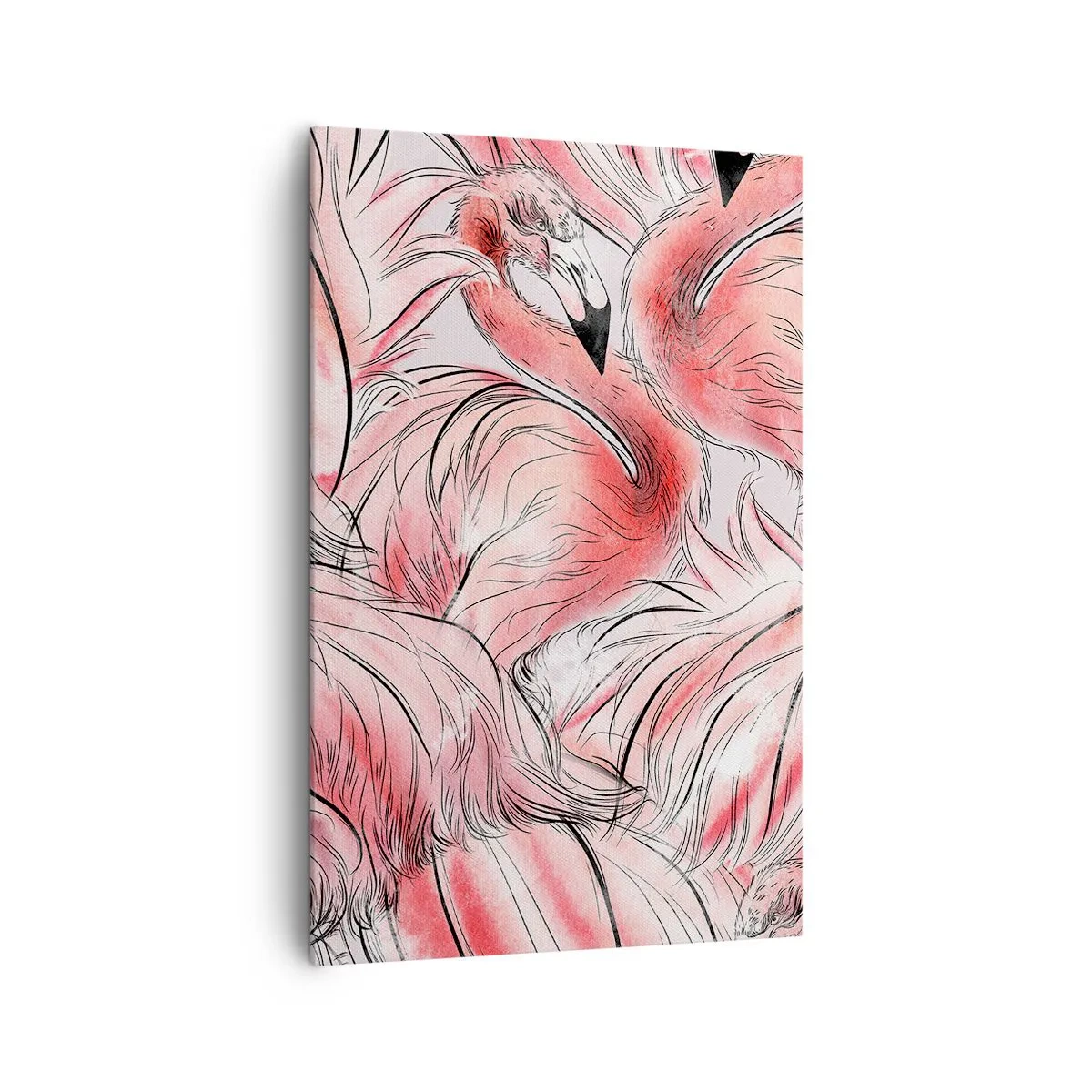 Schilderen op canvas - Vogelcorps de ballet - 80x120 cm