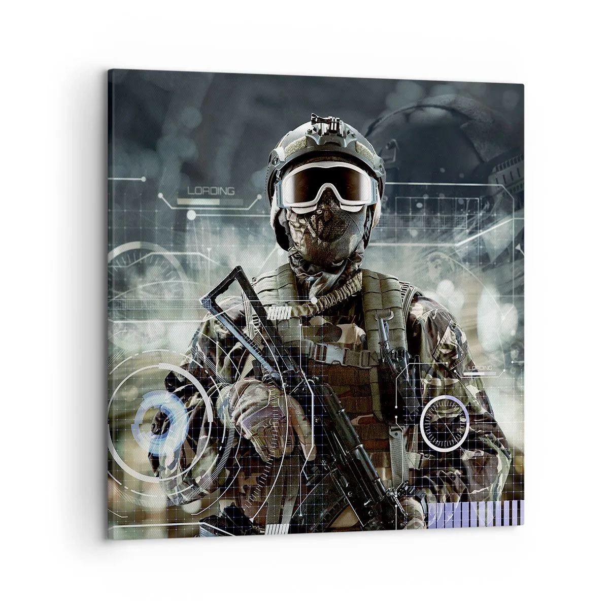 Schilderen op canvas - Macht tot een macht verheven - 50x50 cm