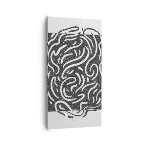 Schilderen op canvas - Abstractie: vreugdedans - 65x120 cm