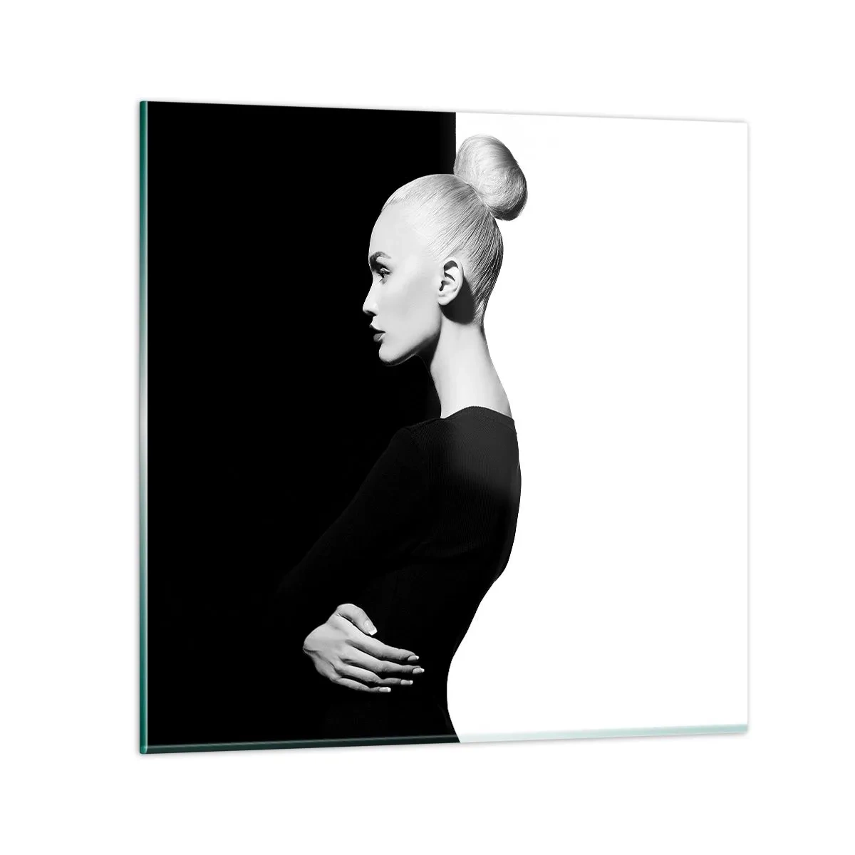 Schilderen op glas - Gewoon een vrouw - 70x70 cm