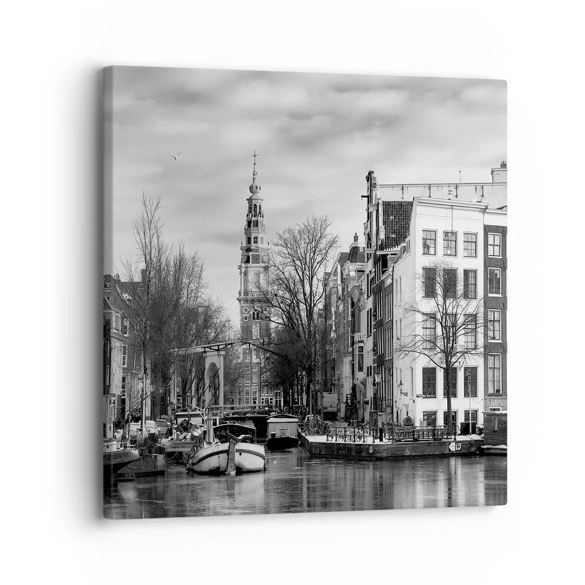 Schilderen op canvas - Amsterdamse sferen - 30x30 cm