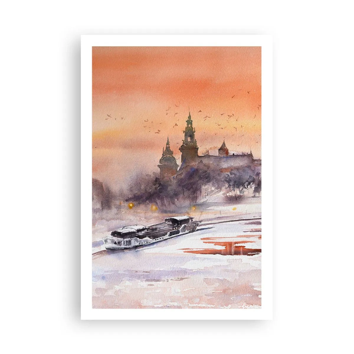 Poster - Koninklijke zonsondergang - 61x91 cm