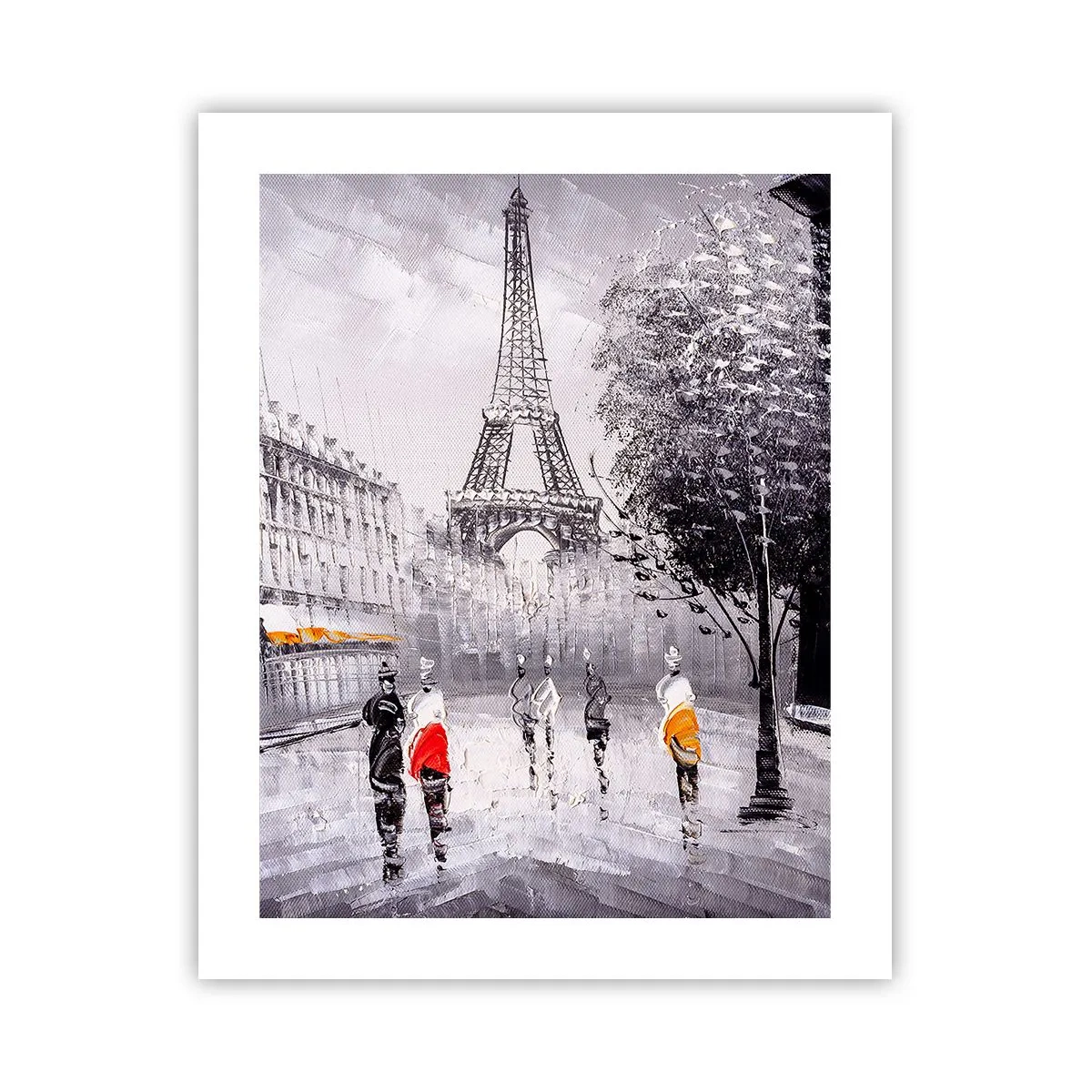 Poster - Parijs wandeling - 40x50 cm