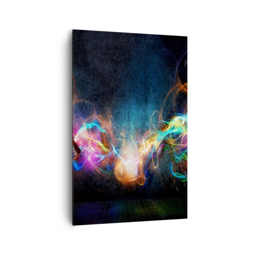 Schilderen op canvas - Met vreugde tegen het donker - 80x120 cm