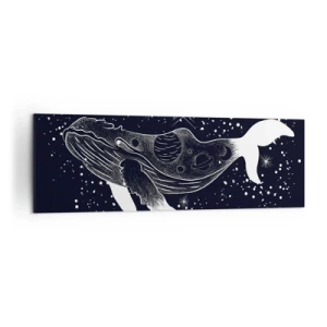 Schilderen op canvas - In de oceaan van het universum - 160x50 cm
