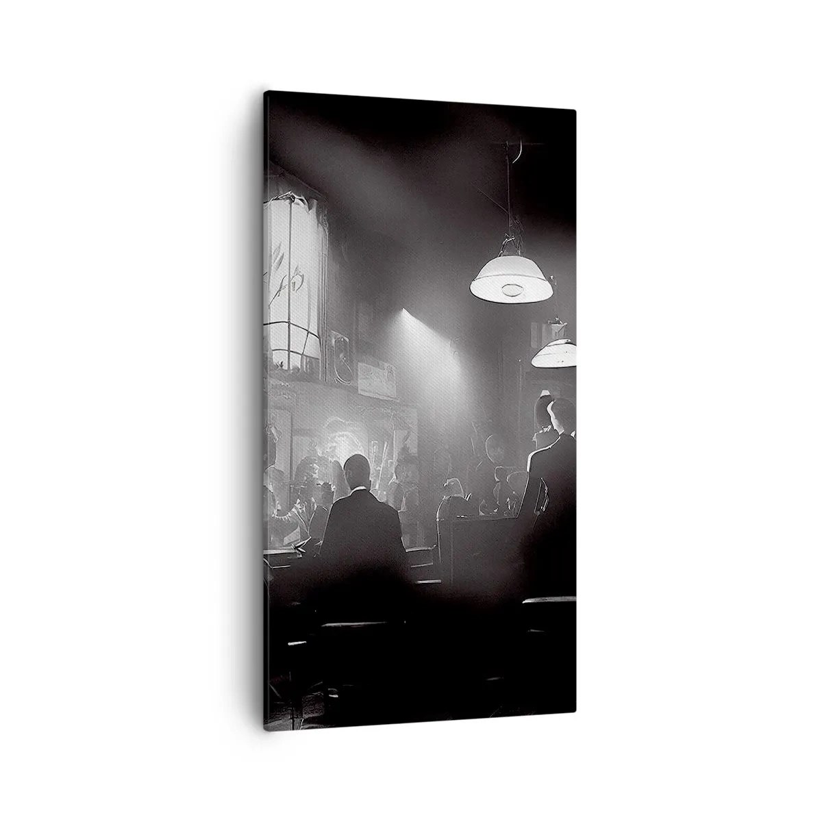 Schilderen op canvas - In jazz-sfeer - 55x100 cm