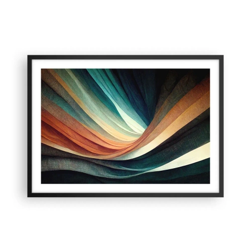 Poster in een zwarte lijst - Geweven uit kleuren - 70x50 cm