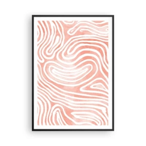 Poster in een zwarte lijst - In het koraallabyrint - 70x100 cm